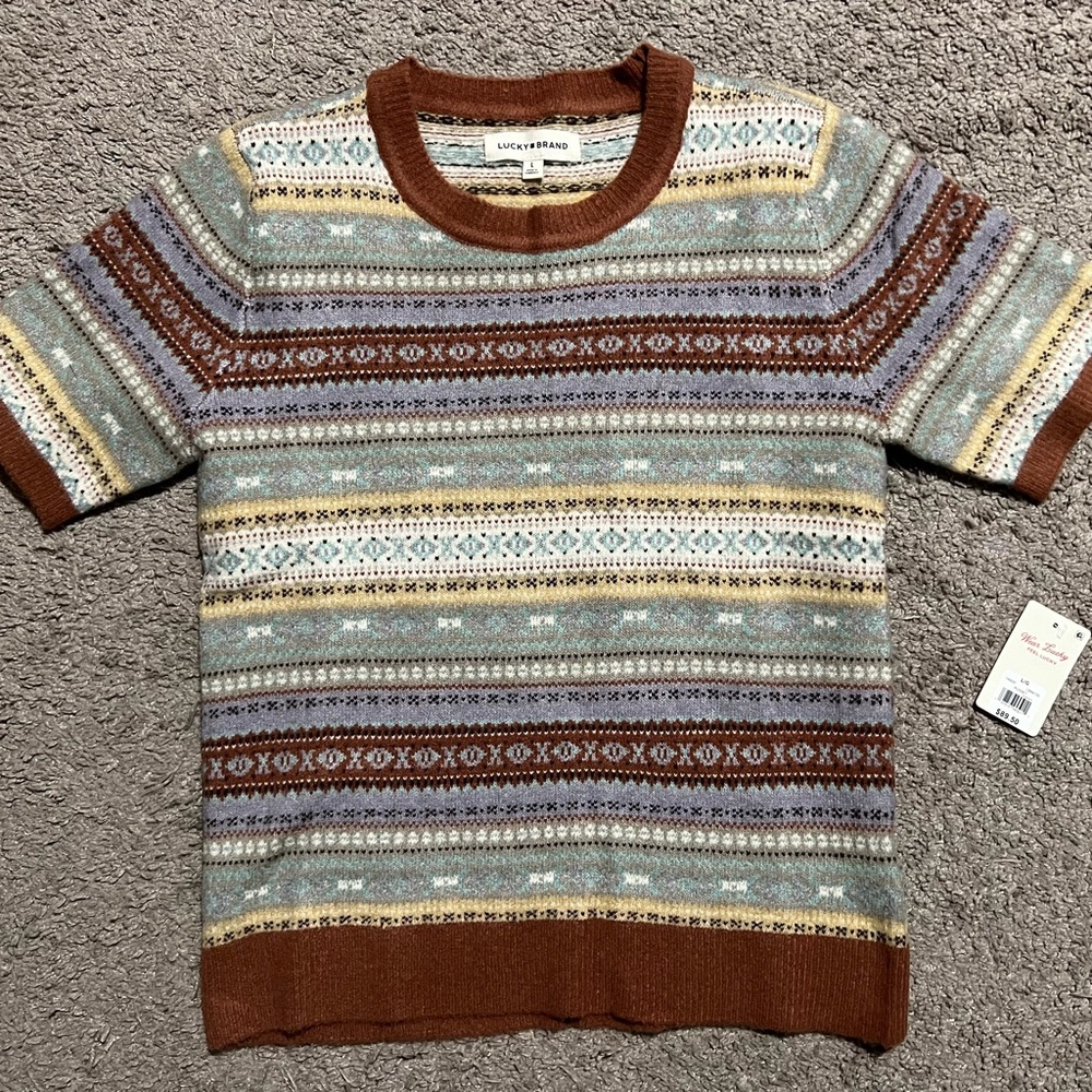 Lucky Brand Multicolor Striped Sweater